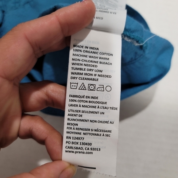 Prana Araceli Blue Top Size XS - Picture 10 of 12